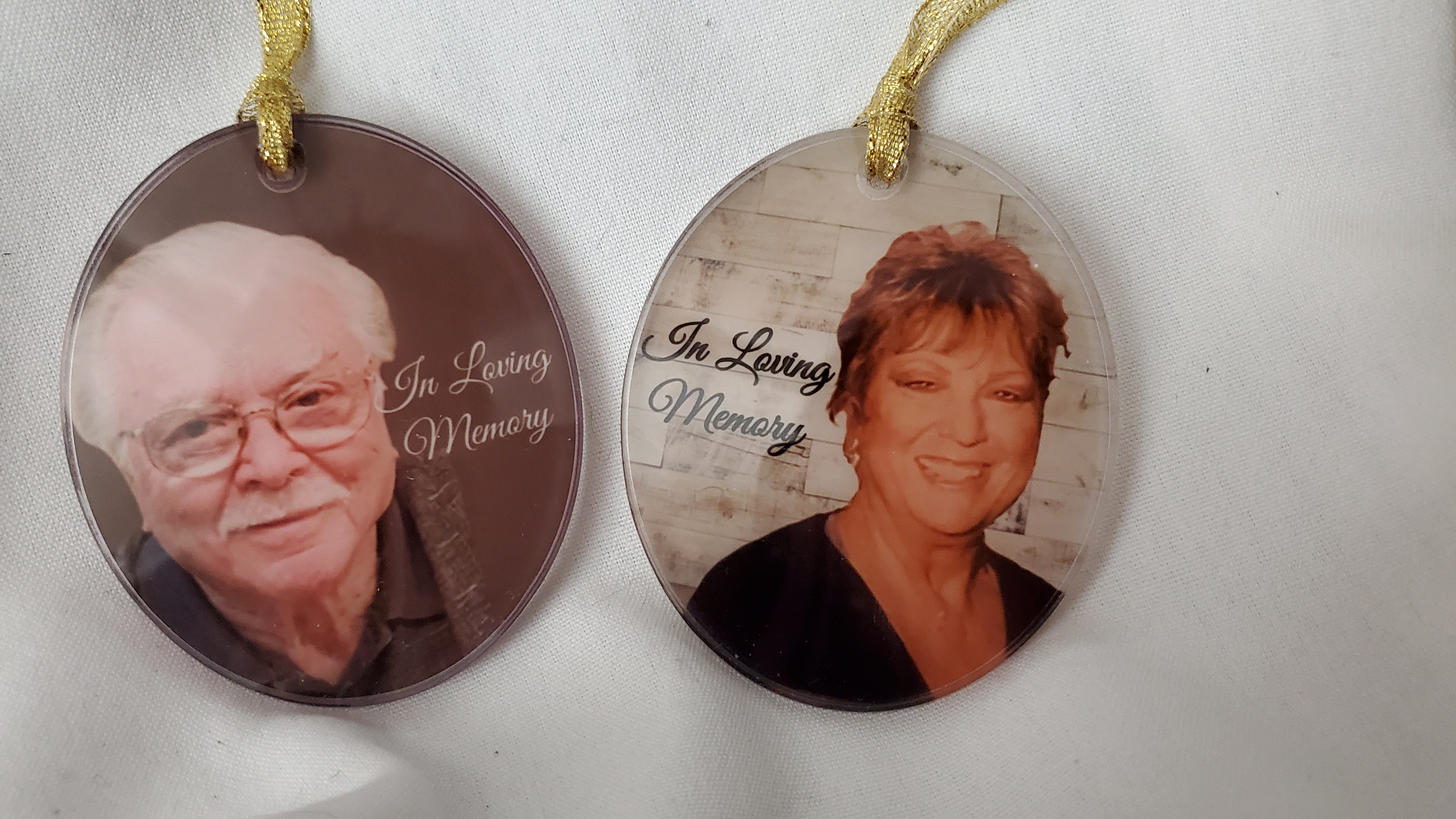 Acrylic Ornament made with sublimation printing