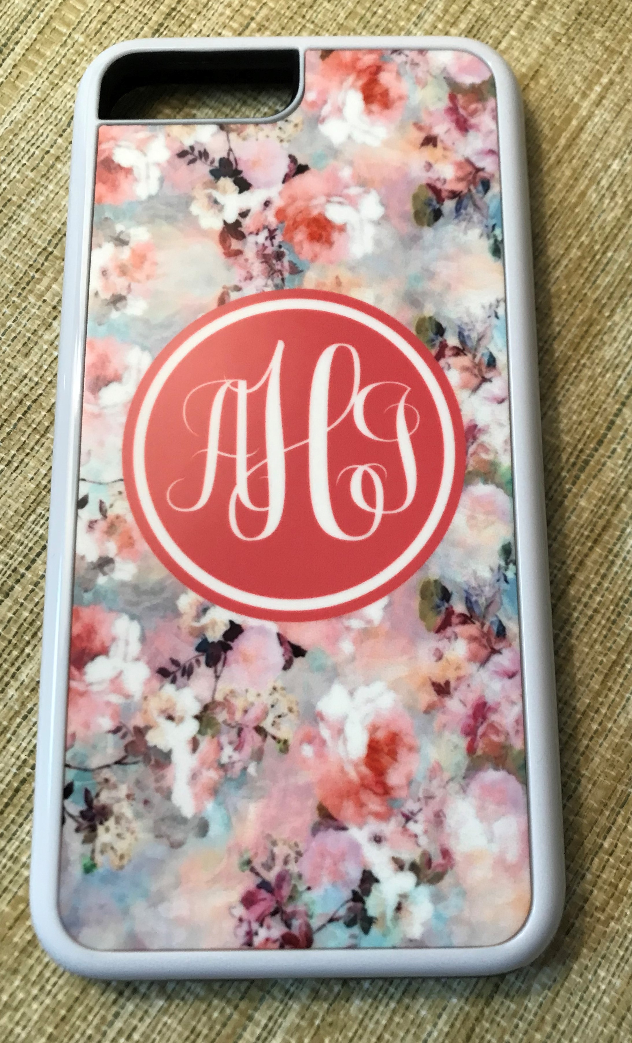 Spring Watercolor Phone Case made with sublimation printing