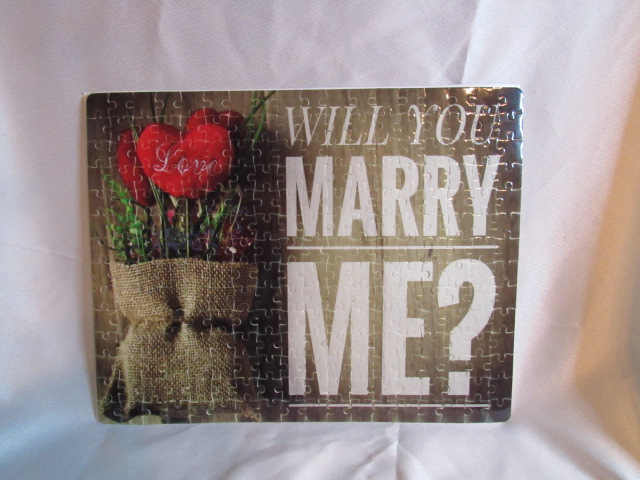 Proposal Puzzle made with sublimation printing
