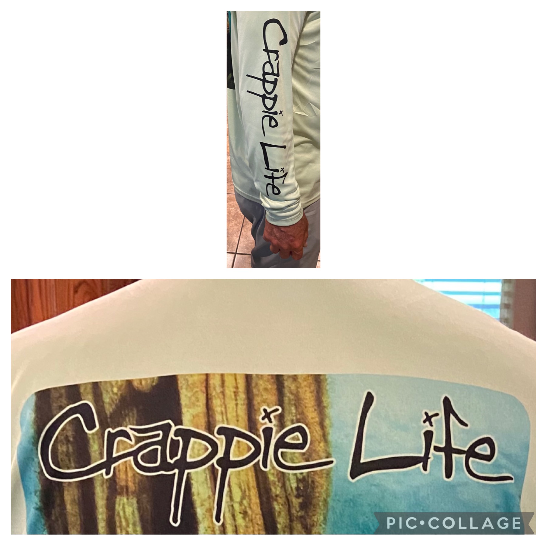 Crappie Life made with sublimation printing
