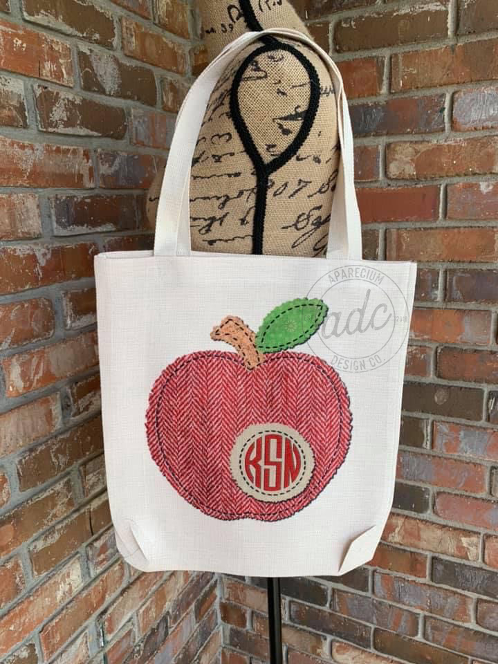 Back to School Teacher Tote made with sublimation printing