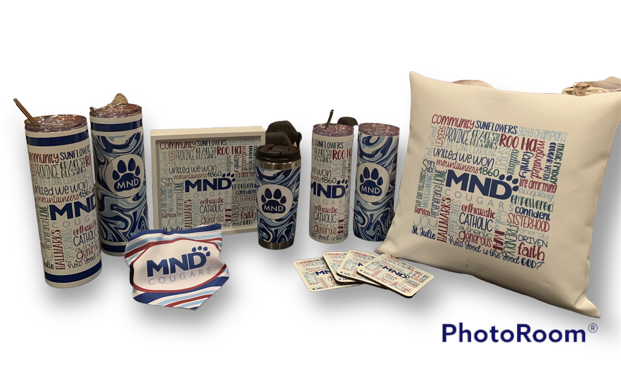 MND School Spirit Collection made with sublimation printing