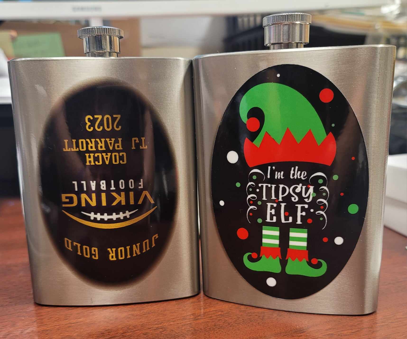 Fun with Flasks made with sublimation printing