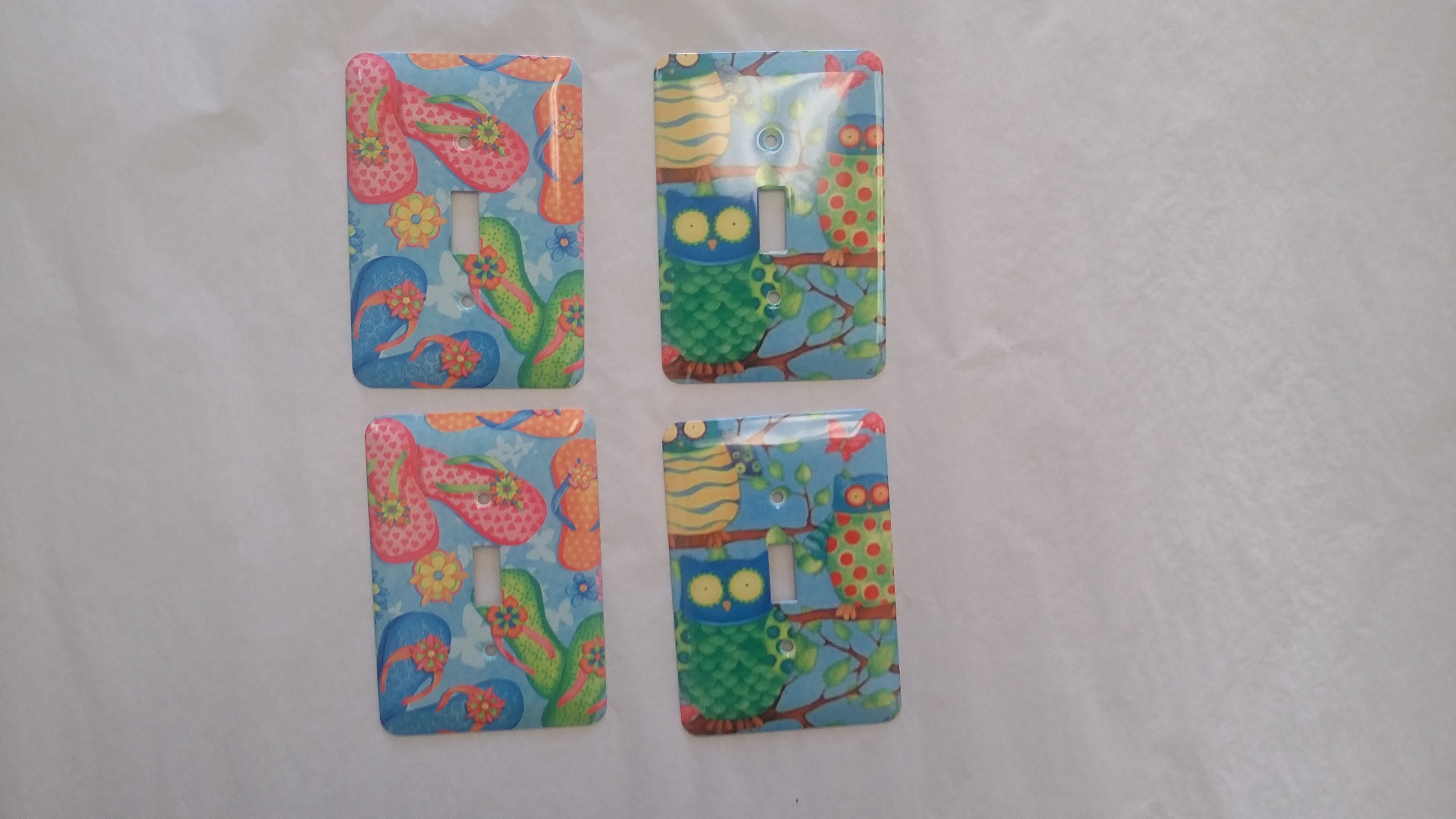 light switches made with sublimation printing