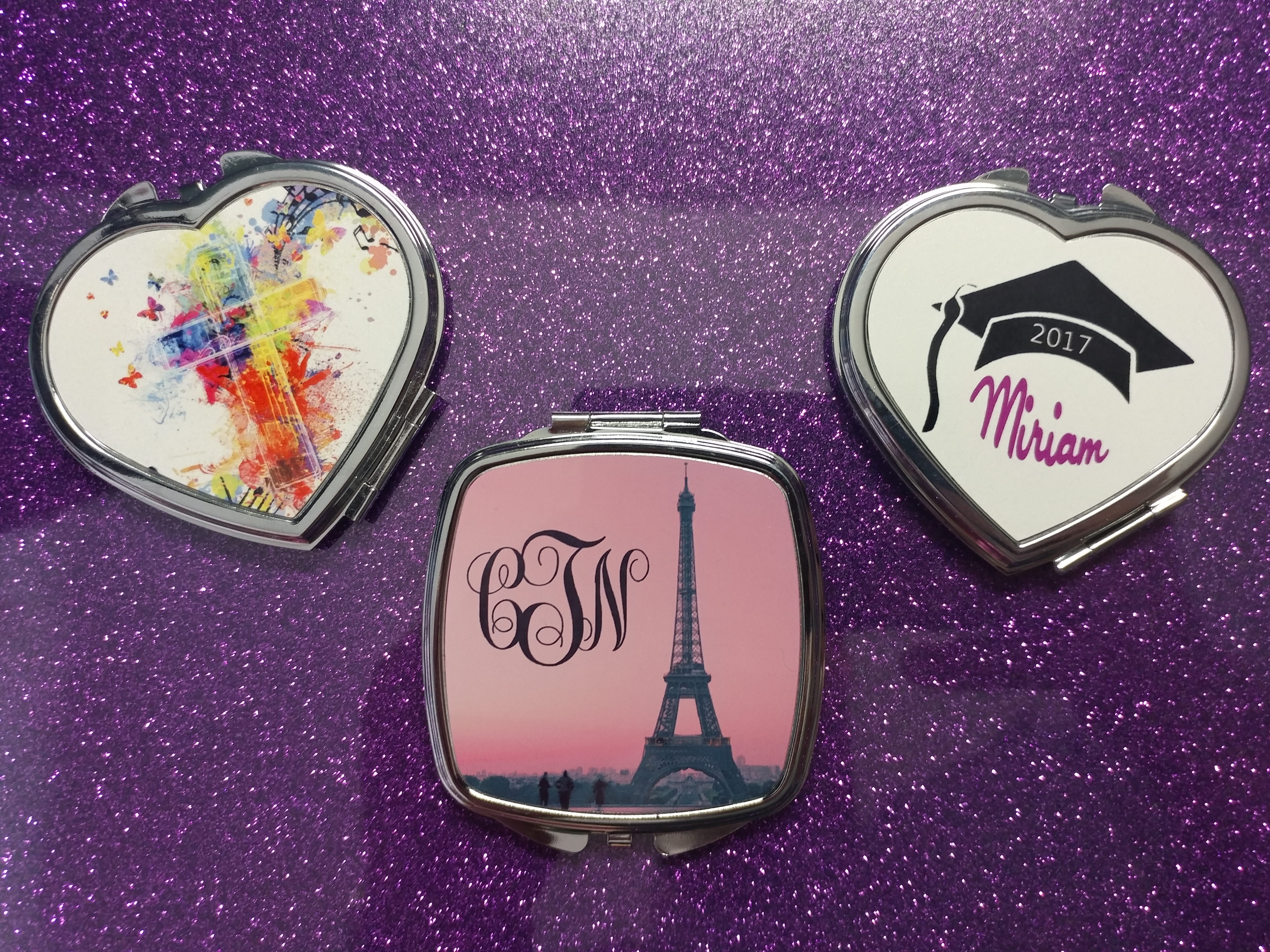 Compacts made with sublimation printing