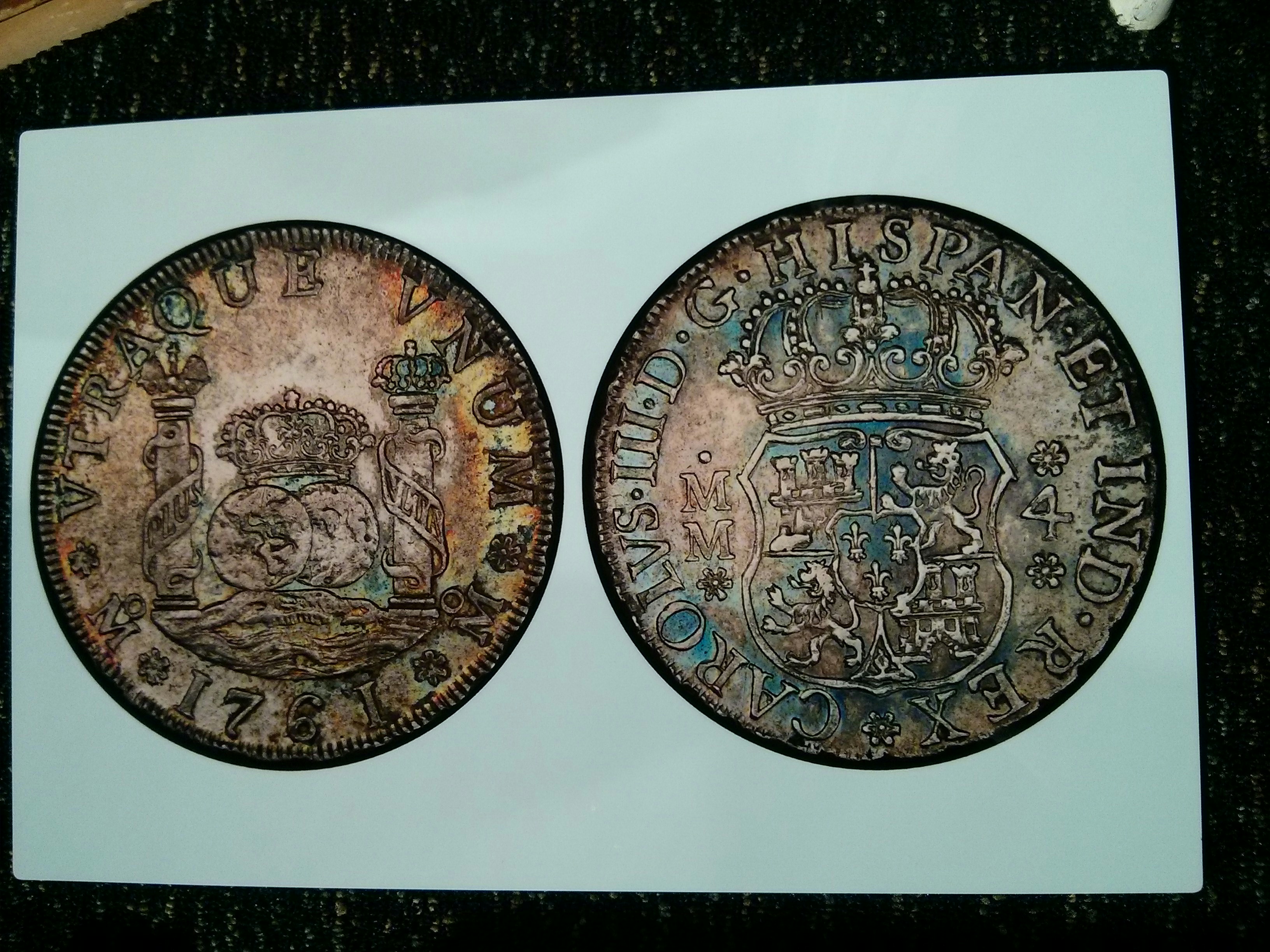 1761 4 Reales made with sublimation printing