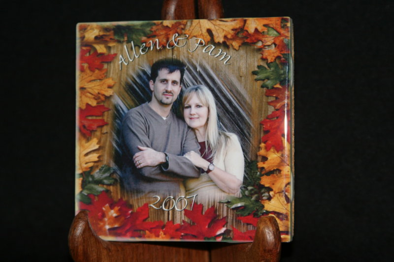 Ceramic Photo Tile made with sublimation printing
