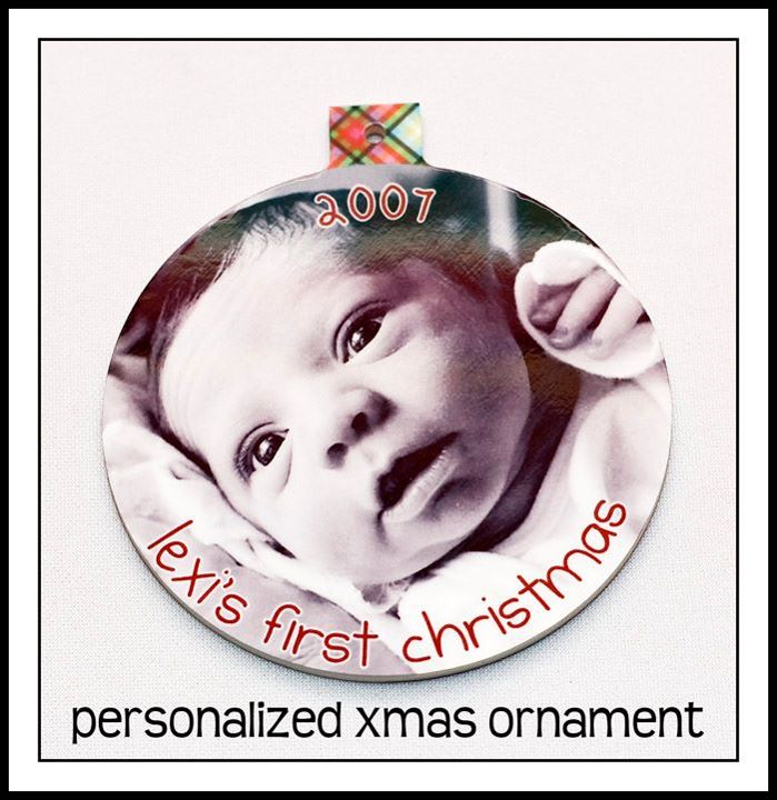 baby's 1st xmas made with sublimation printing