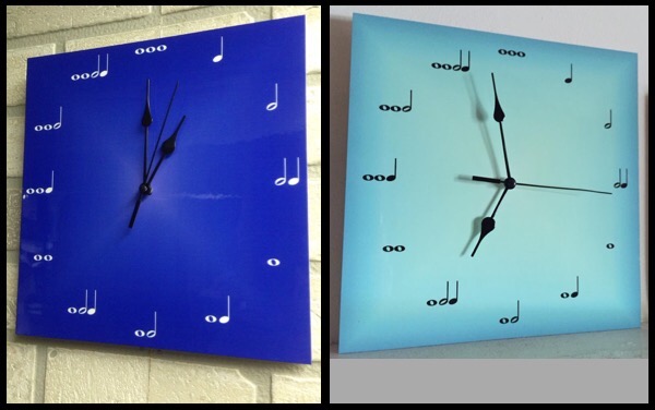 Custom Clocks made with sublimation printing