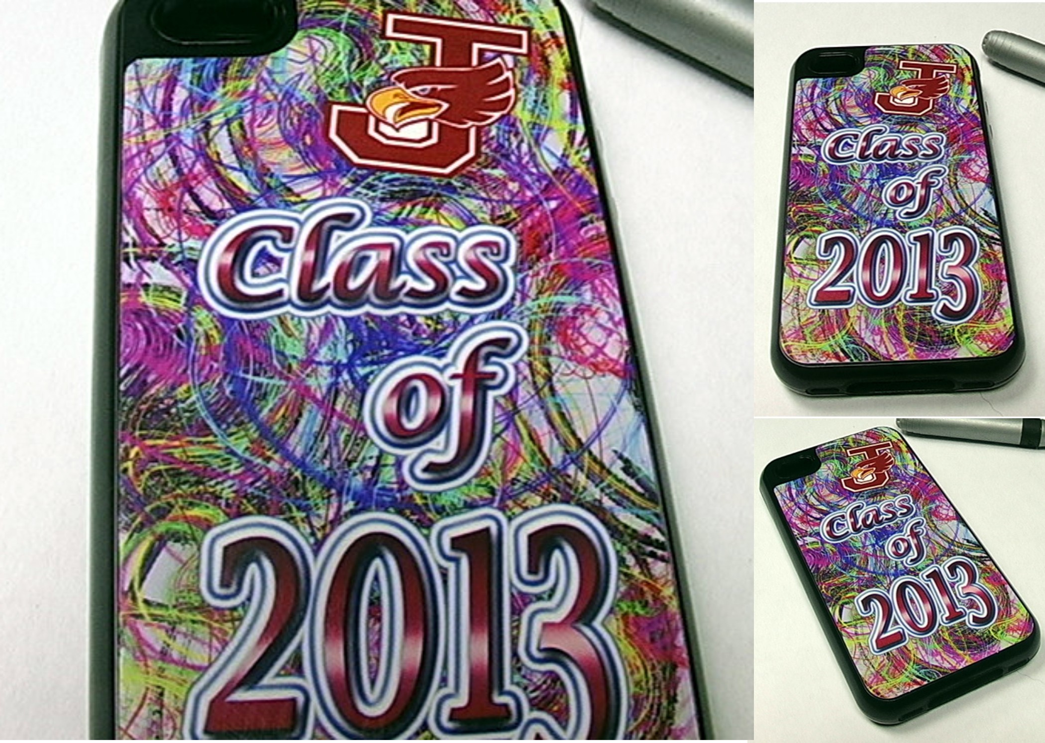 Class of 2013 w/logo 4/4s cover made with sublimation printing