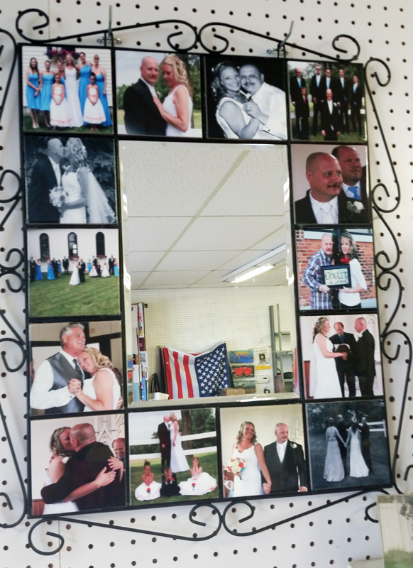 Wedding Mirror made with sublimation printing