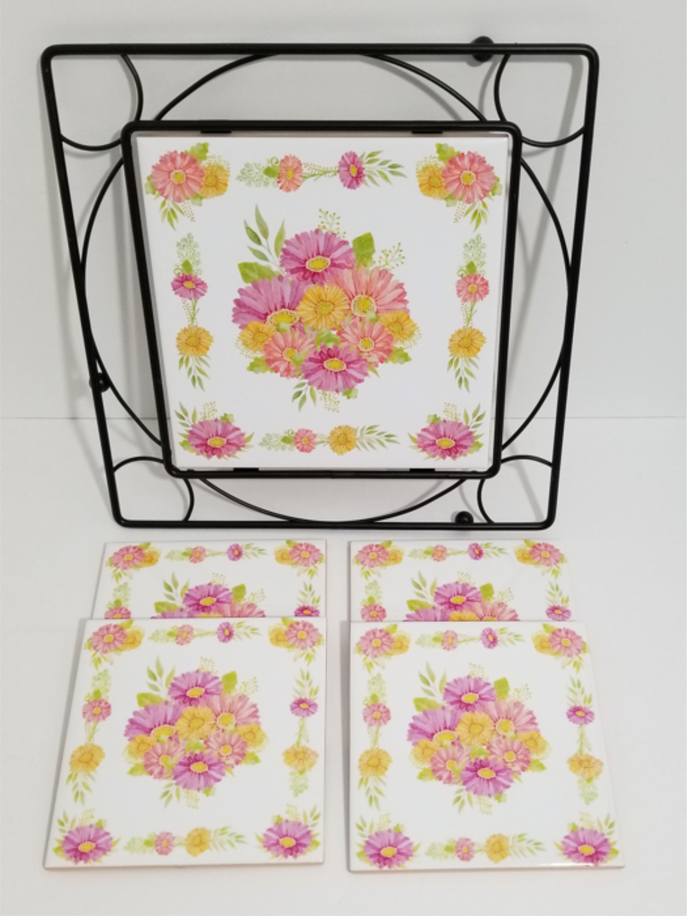 Spring kitchen collection made with sublimation printing