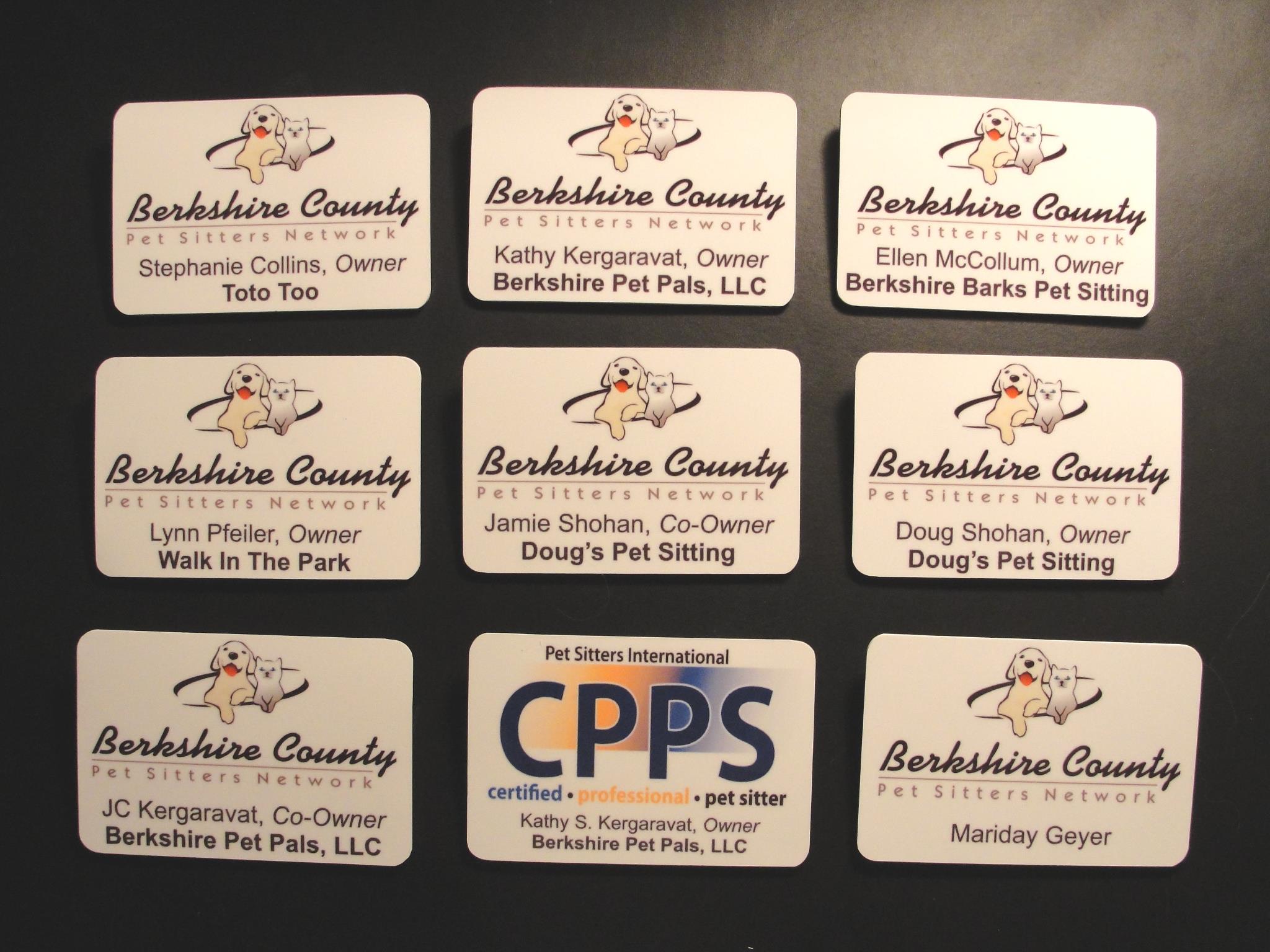 BCPSN Name Badges made with sublimation printing