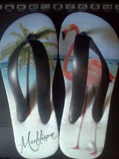 Flip Flop Fun made with sublimation printing