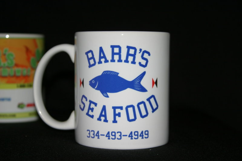 Barr's Mug made with sublimation printing