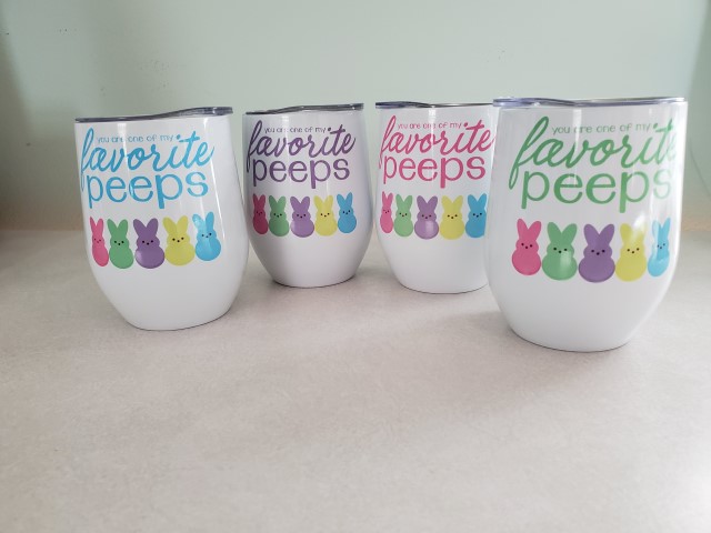 Peeps! made with sublimation printing
