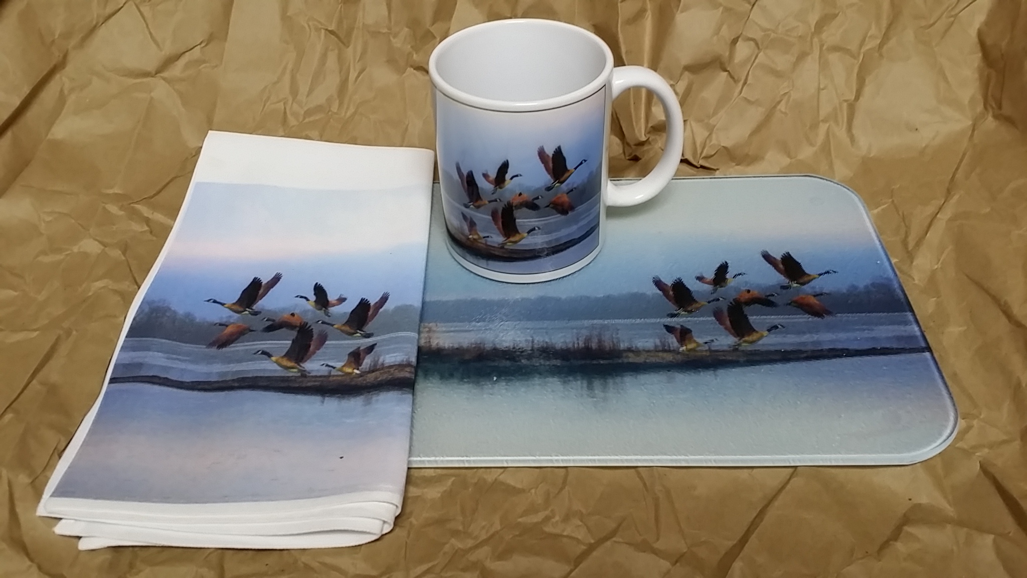 BIRDS IN FLIGHT made with sublimation printing