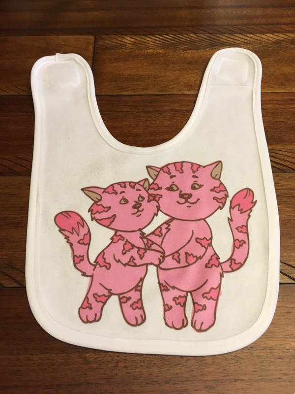 Vapor Fleece Baby Bibs made with sublimation printing