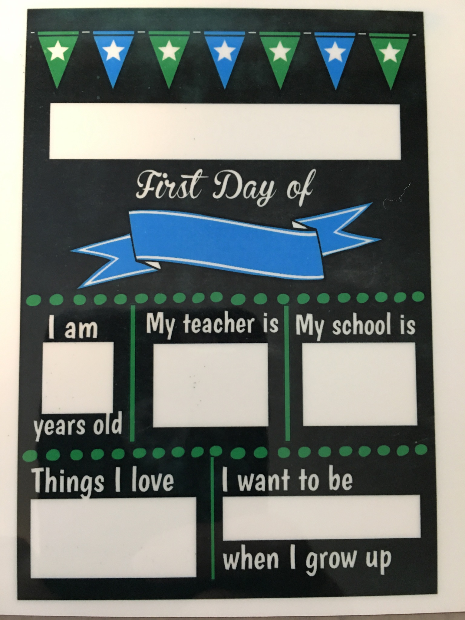 Back toSchool Boards made with sublimation printing