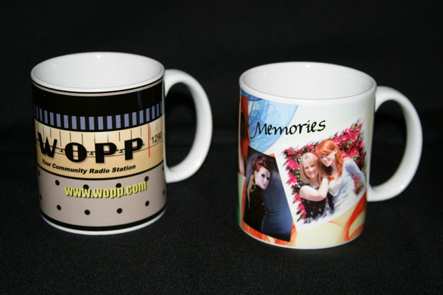 2 Mugs made with sublimation printing