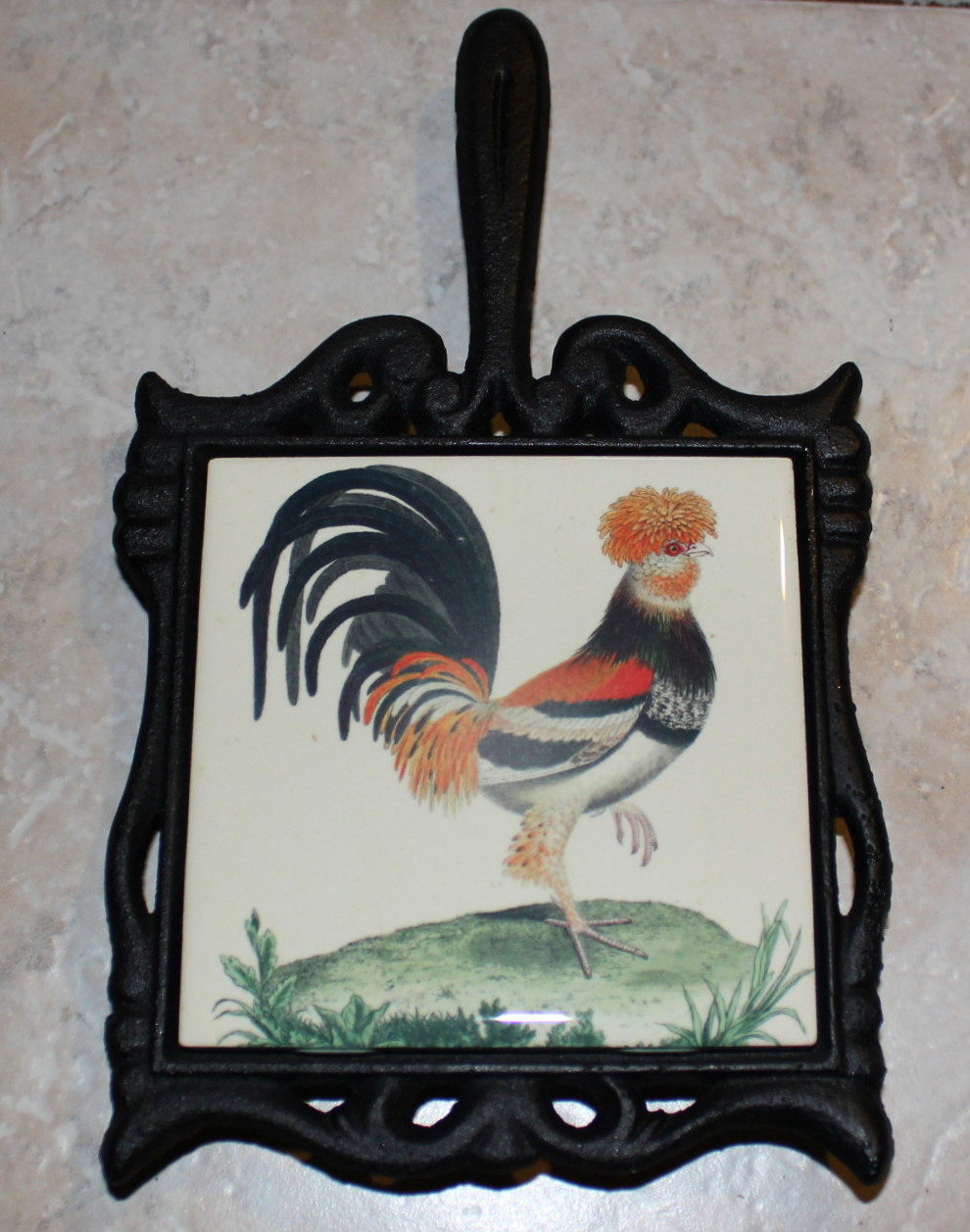 rooster trivets made with sublimation printing