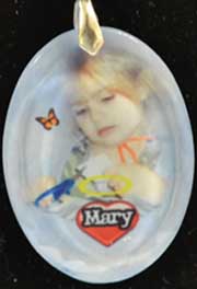 Memorial Necklace made with sublimation printing
