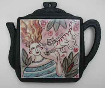 Tea Lovers Trivet made with sublimation printing