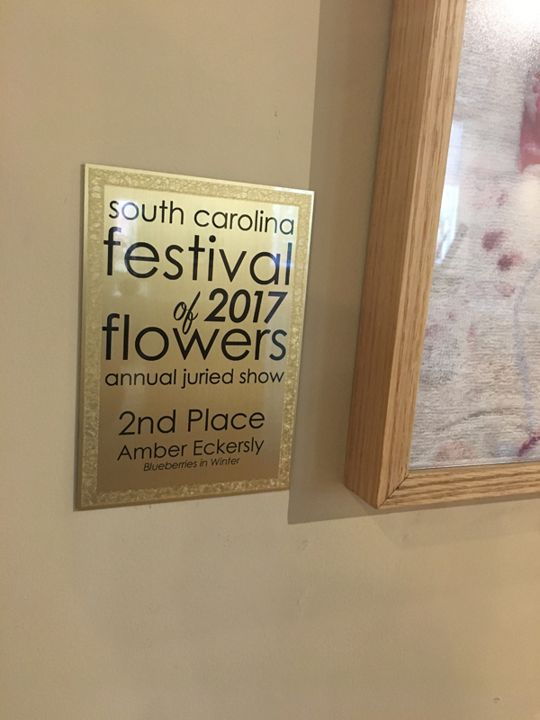 SC Festival of Flower Awards made with sublimation printing