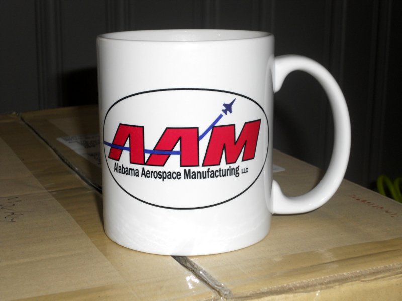 Alabama Aerospace Manufacturing mug made with sublimation printing