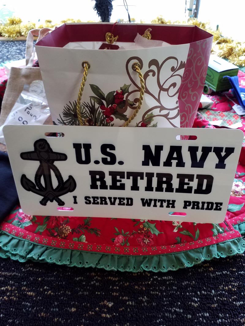 U. S. Navy Retired made with sublimation printing