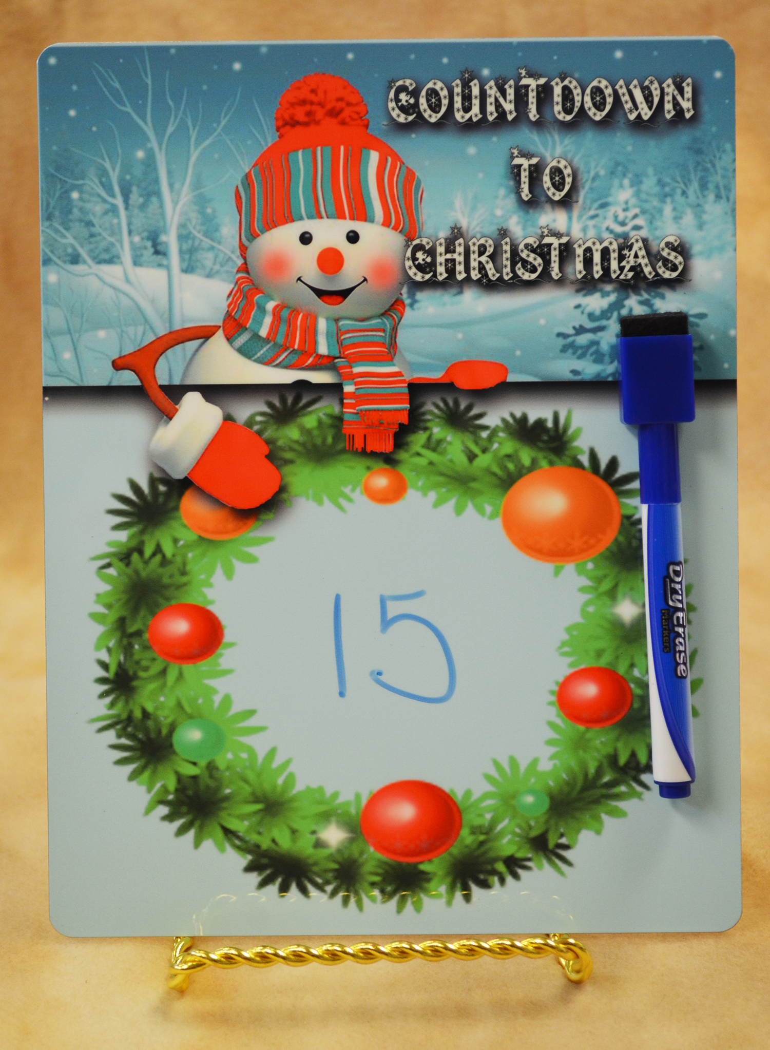 Countdown To Christmas made with sublimation printing
