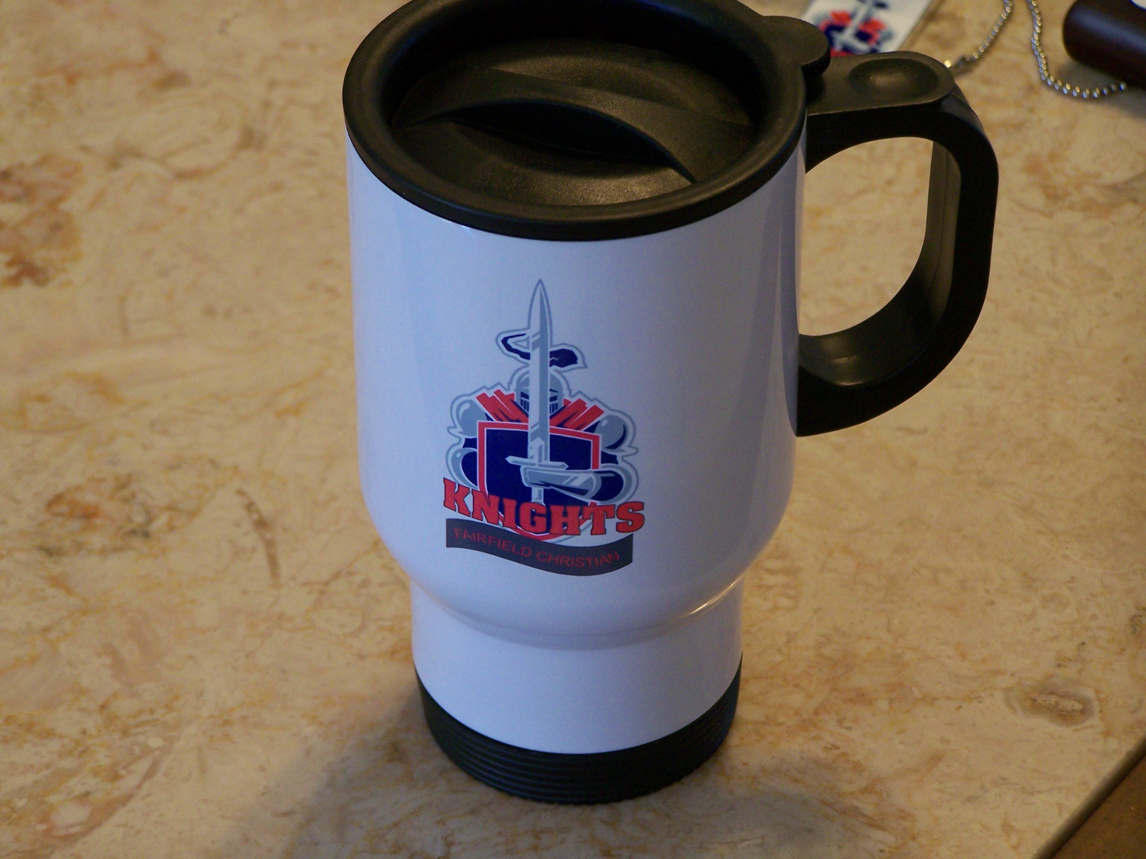 stainless steel mug made with sublimation printing