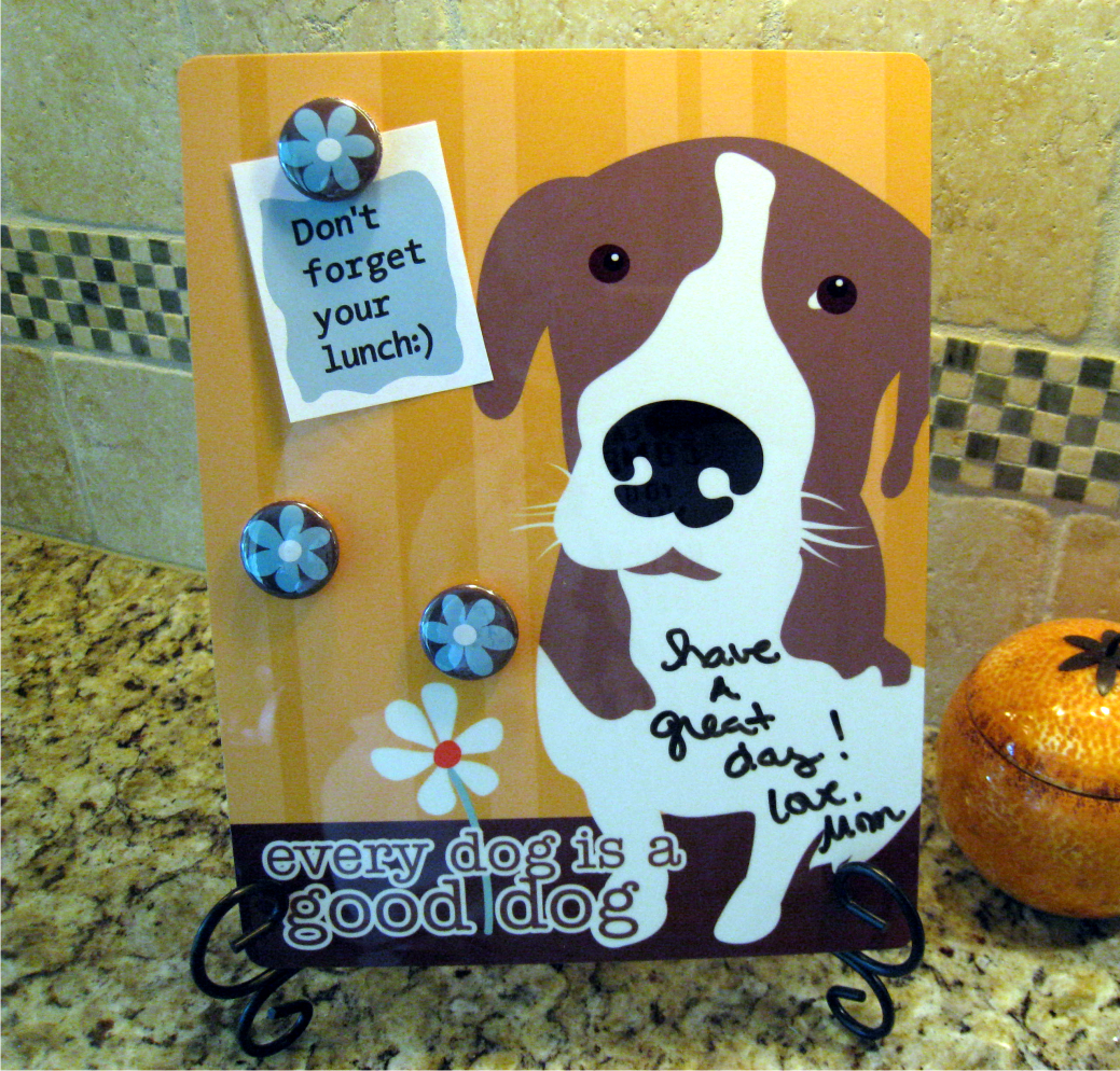 Hound Dog Dry Erase Board made with sublimation printing