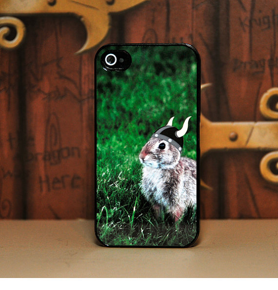 Viking Bunny Rabbit - iPhone Case made with sublimation printing