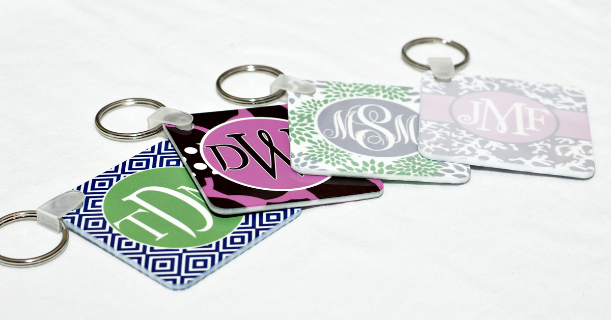 keychains everywhere! made with sublimation printing