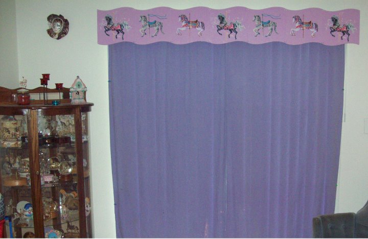 Wavy Valance made with sublimation printing