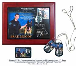Police Officer Memorial Tribute made with sublimation printing