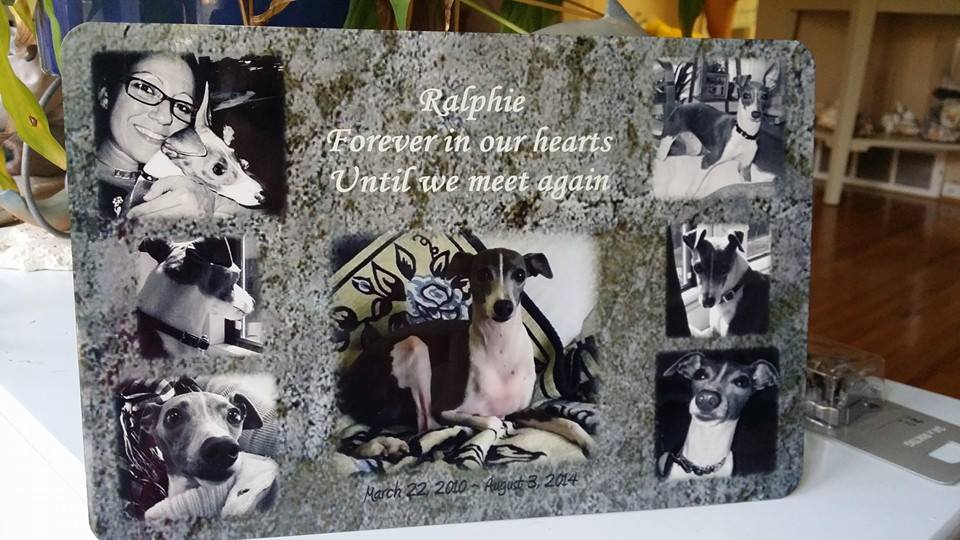 In loving Memory - Ralphie made with sublimation printing