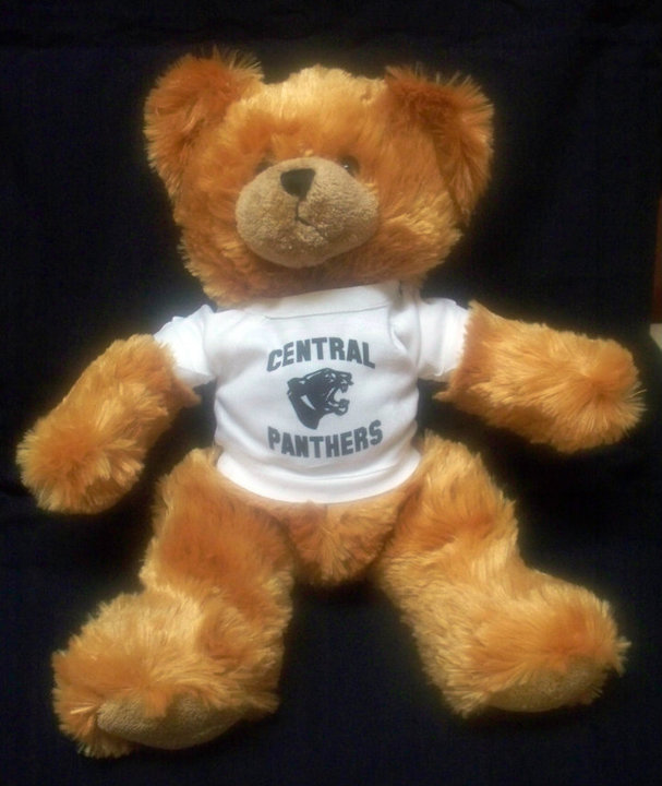 Panther Teddy Bear made with sublimation printing