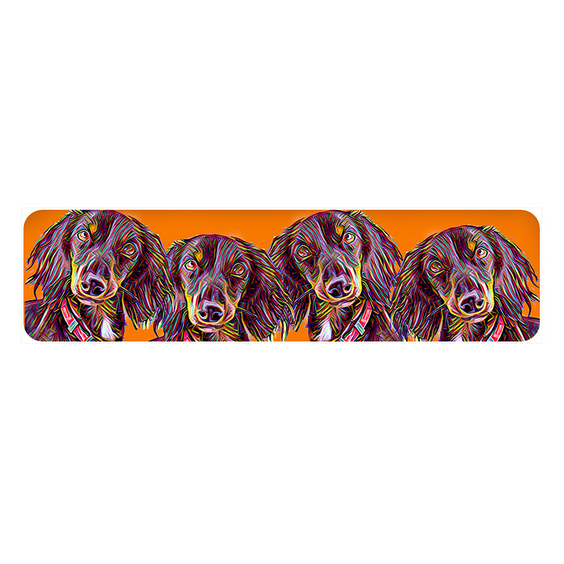 Graphic Doxie made with sublimation printing