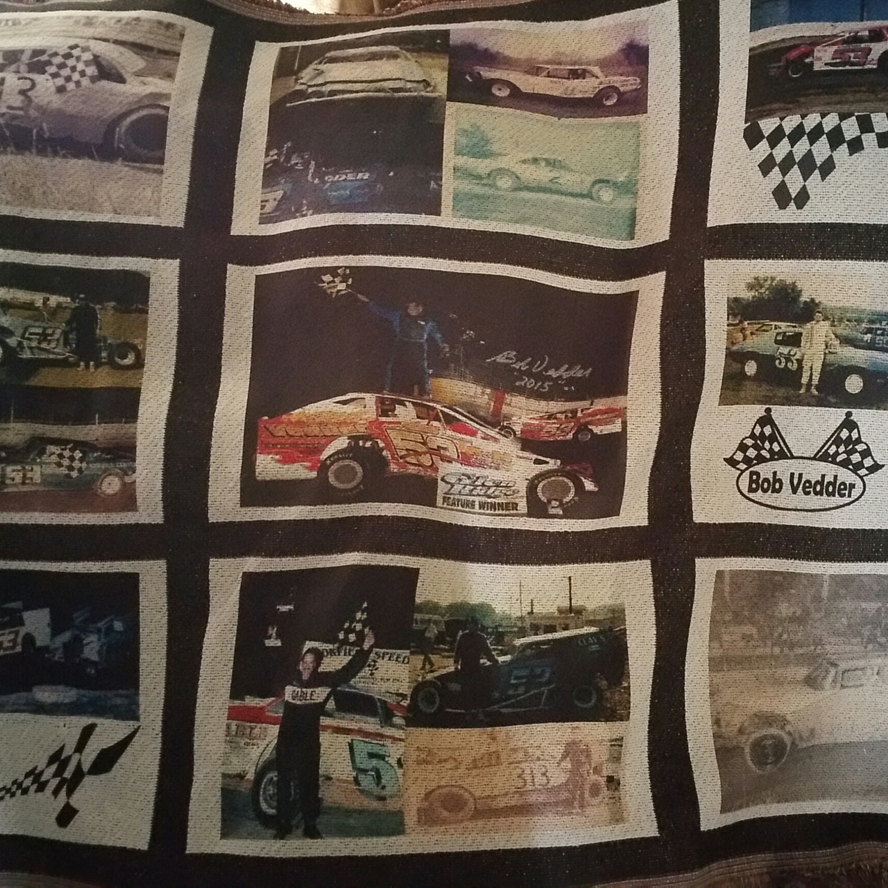 Racing Memories made with sublimation printing