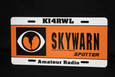 Skywarn/Ham Radio tag made with sublimation printing