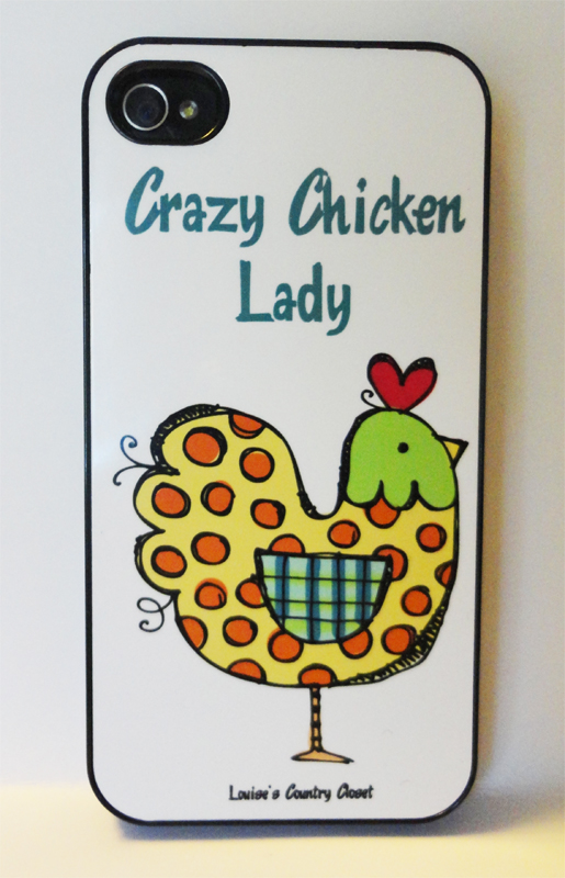 Crazy Chicken Lady made with sublimation printing