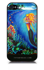 Mermaid IPhone Cover by TIffany Beasi made with sublimation printing