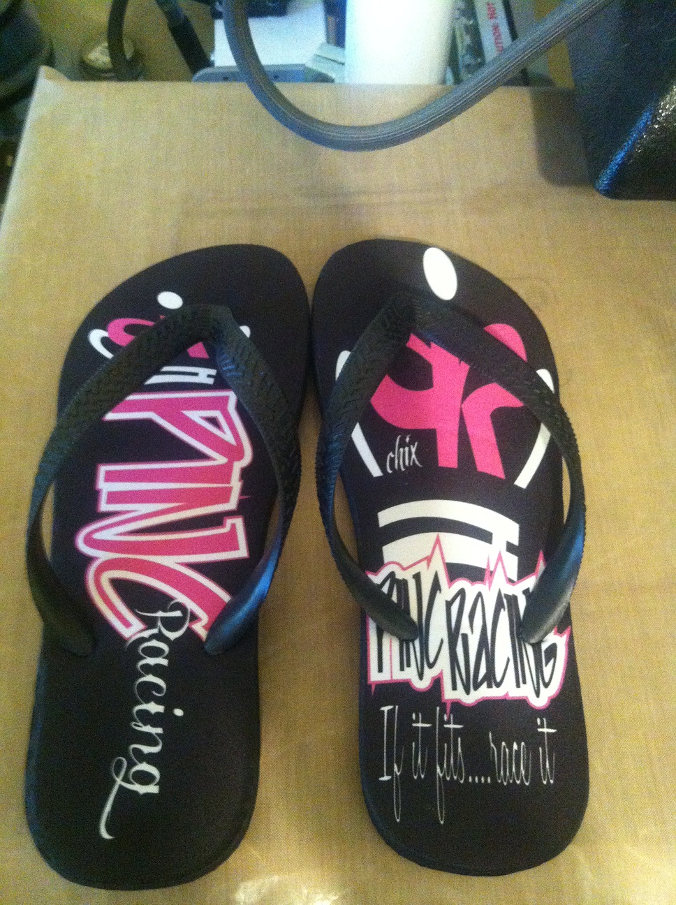 Flip Flops made with sublimation printing