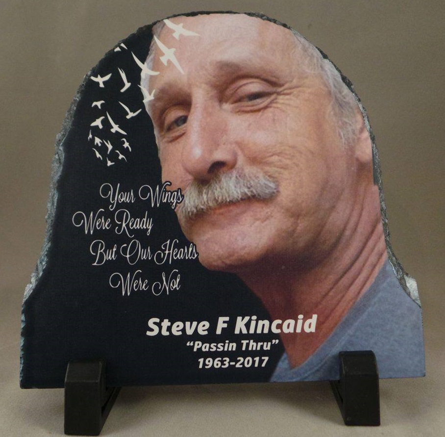 In Loving Memory made with sublimation printing