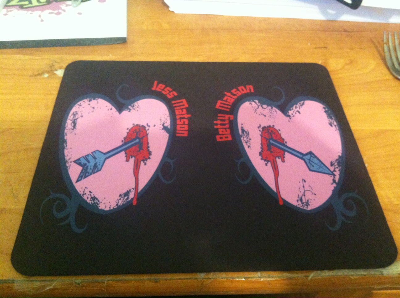 Lovers Mouse Pad made with sublimation printing