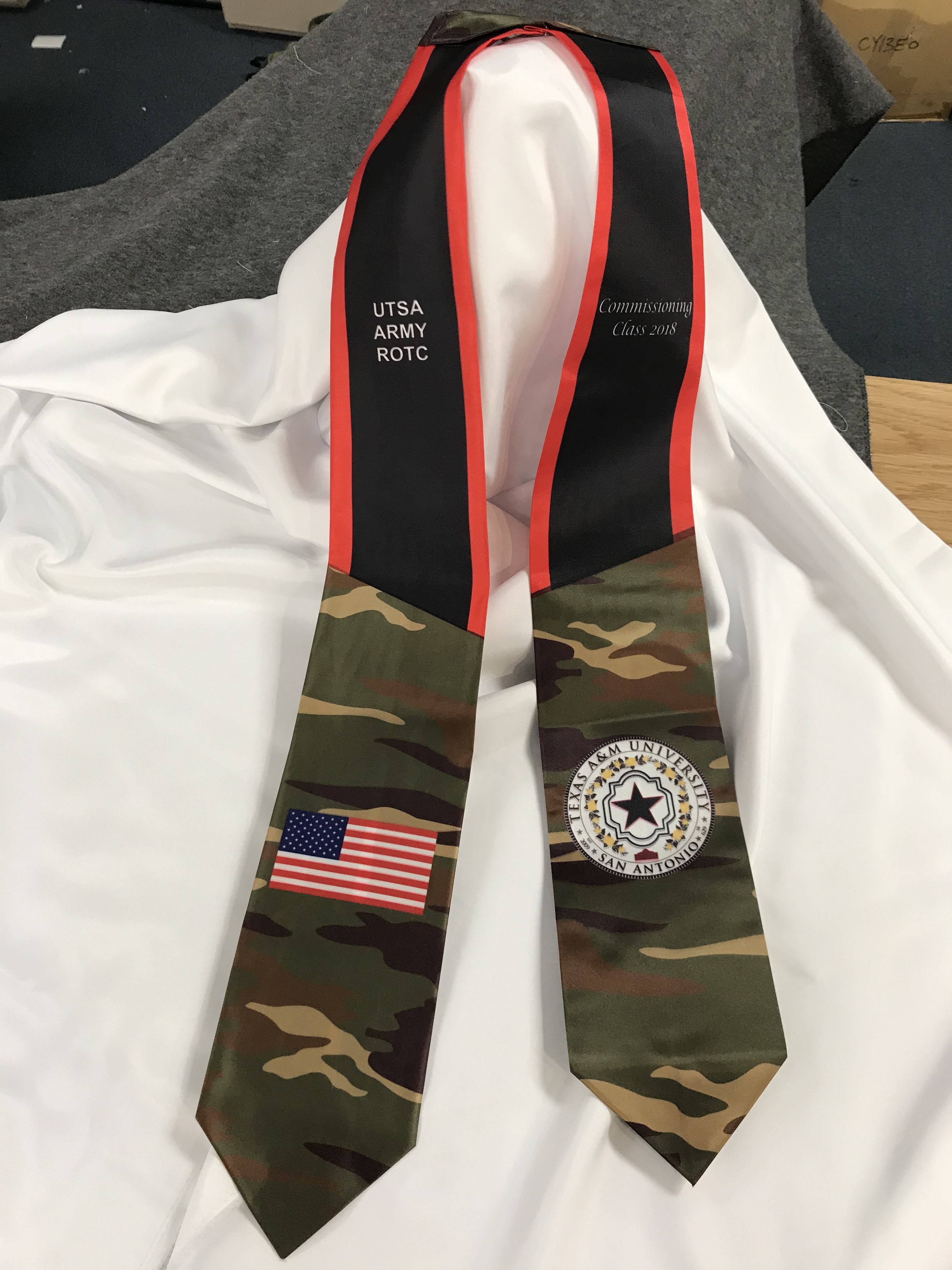 Graduation Stoles made with sublimation printing
