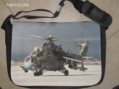 Army Helicopter Reporter Bag made with sublimation printing