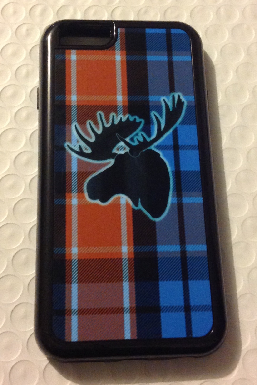 Moose and Tartan made with sublimation printing